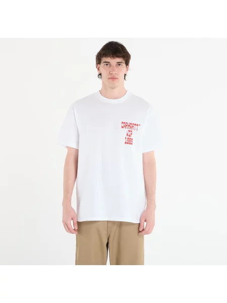 Tricou Carhartt WIP S/S Blocks T-Shirt UNISEX White XL alb