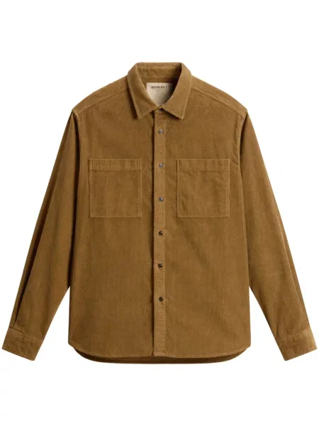 Риза Woolrich от рипсено кадифе кафяво