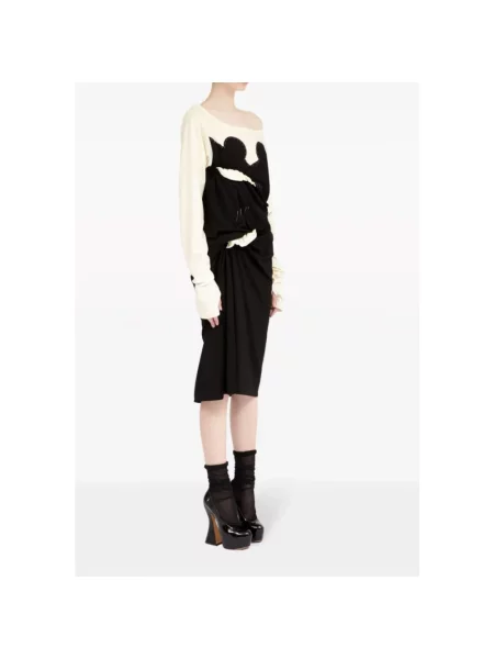 Sukienka midi Maison Margiela czarna