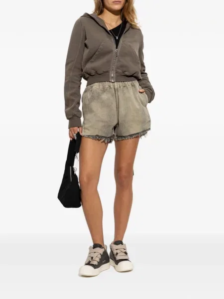 Περικομμένο hoodie Rick Owens Drkshdw καφέ