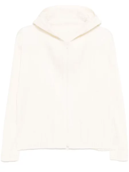 Geacă Pleats Please Issey Miyake plisată alb