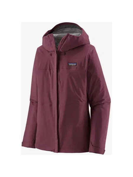 Kurtka z kapturem Patagonia Torrentshell 3L Rain malina S czerwony