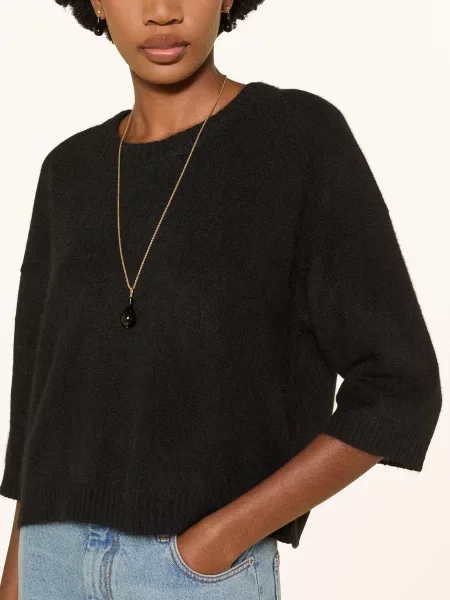 Loulou De Saison Sweter Azali Z Rękawami schwarz czarny