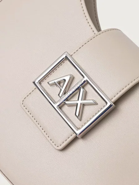 Кожаная сумка хобо Armani Exchange