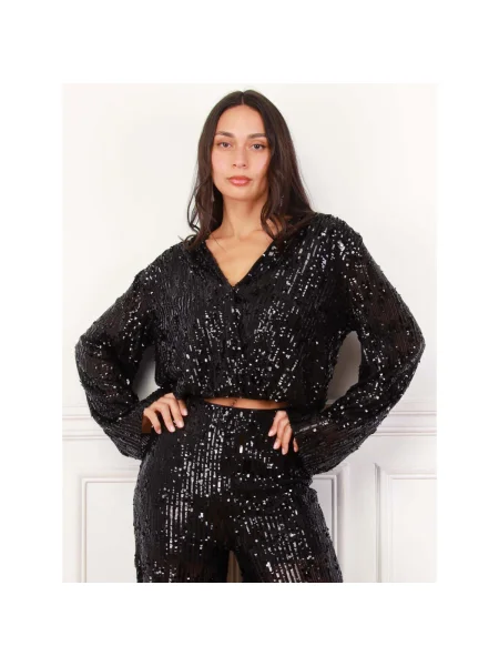 Top La Modeuse negru