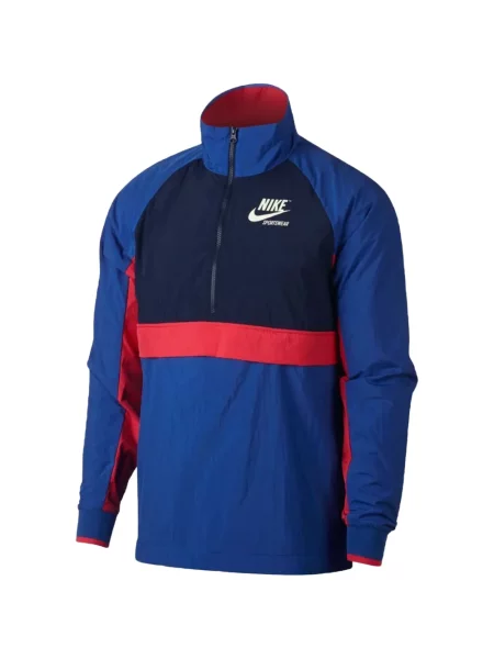 Hanorac Nike cu glugă cu imagine cu model camuflaj roșu
