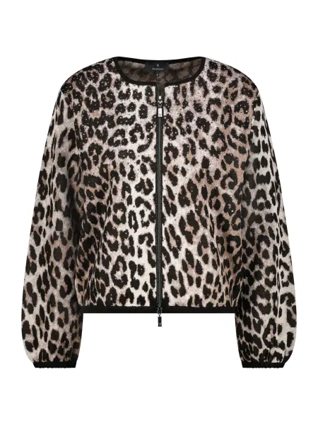 Monari Pletena jopa temno bež / brokat / črna / off-bela bela