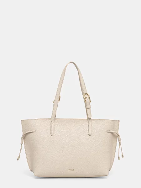 Furla geantă shopper pentru femei din piele bej