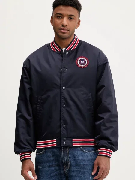Guess Jeans kurtka bomber granatowy przejściowa
