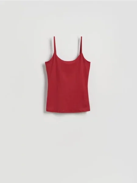 Koszula Reserved na ramiączkach czerwona