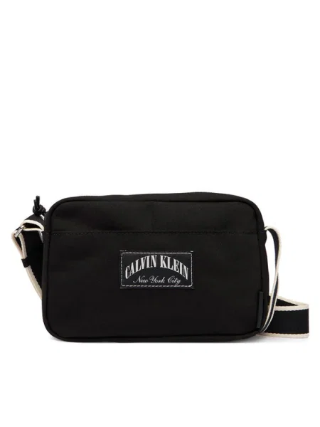 Calvin Klein Geantă de umăr / alb negru