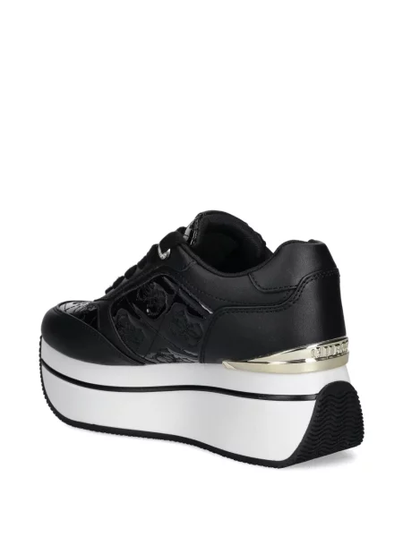 Sneakerși Guess cu platformă negru