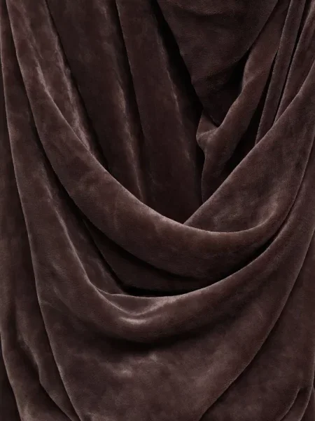 Αμάνικη φόρεμα Rick Owens ντραπέ καφέ