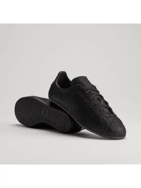 Balerinki Adidas skórzane czarne