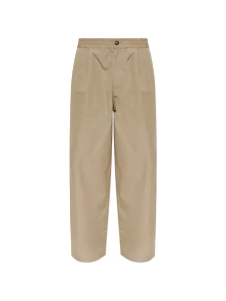 Pantaloni Emporio Armani din poplin