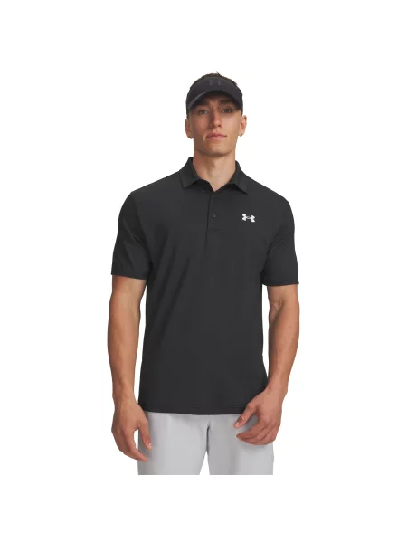 Tricou polo Under Armour din jacard negru