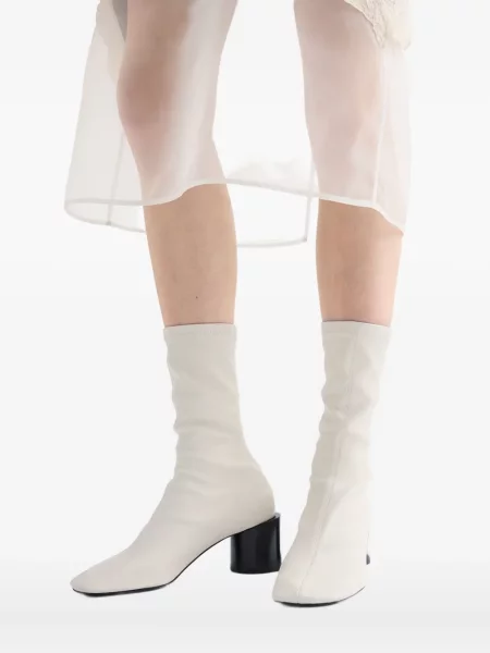 Cizme scurte Jil Sander alb