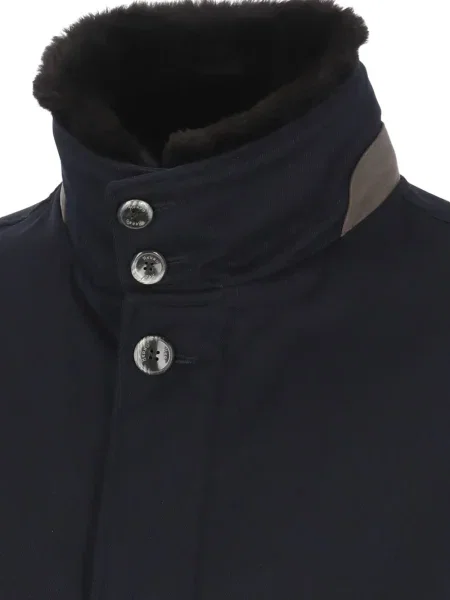 Vlněný kabát Herno modrý