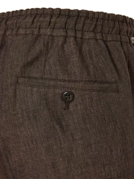 Pantaloni Corneliani cu cordon maro