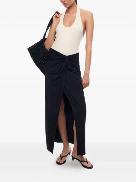 Body 12 Storeez cu gât halter alb