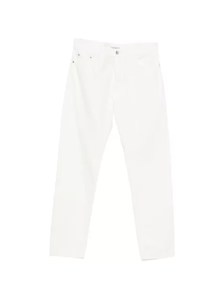 Cu centură pantaloni Icon Denim alb