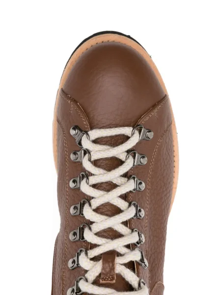 Botine Eleventy din piele maro