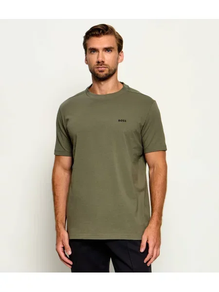 BOSS GREEN Tricou | stretch verde