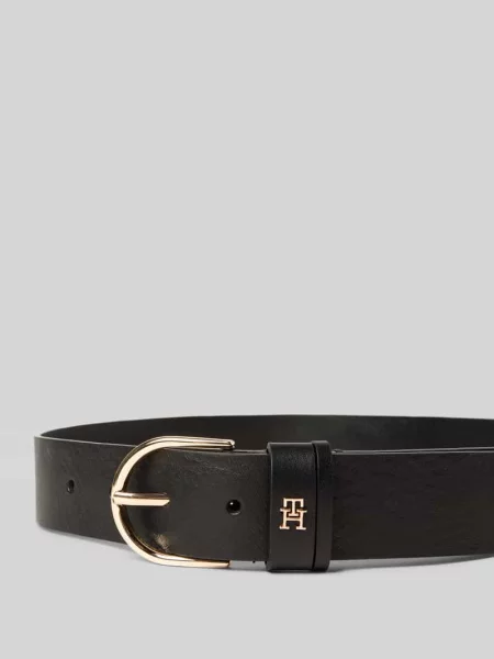 Z czystej skóry bydlęcej model ‘EFFORTLESS Tommy Hilfiger czarny