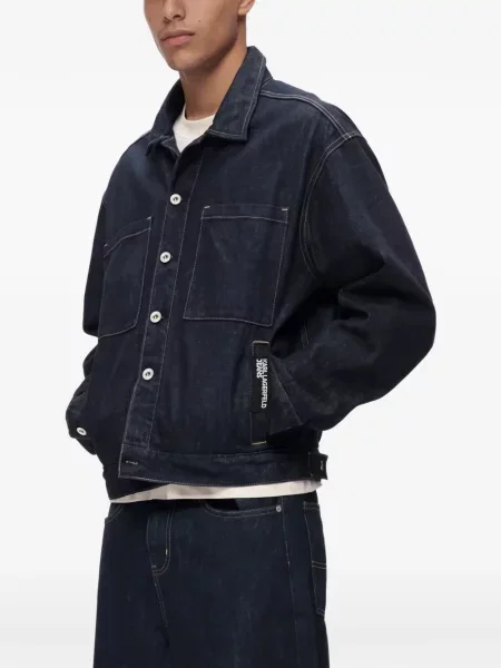 Geacă de blugi Karl Lagerfeld Jeans albastru