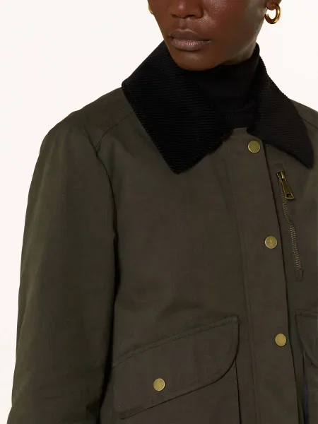 Lilienfels Bunda Fieldjacket Ze Směsi Materiálů olivová