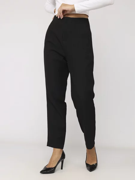 Повсякденні штани YUKI віскоза/поліестер чорний