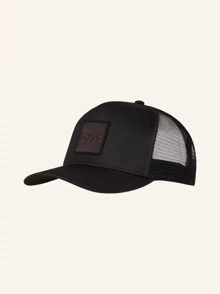 Czapka z daszkiem i naszywką z logo model ‘Elliot’ Boss Orange czarna