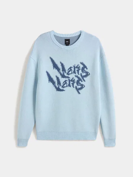 Зеркальный свитшот Vans голубой