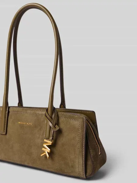 Torebka z naturalnej skóry z aplikacją z metką model LAILA' Michael Michael Kors
