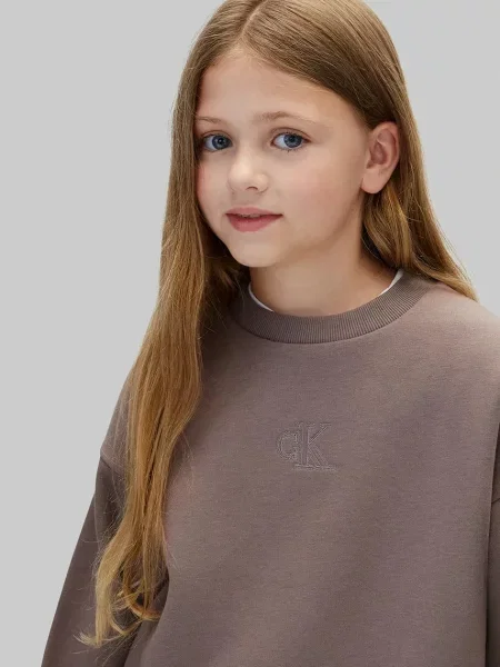 Суитчър Calvin Klein Jeans кафяво