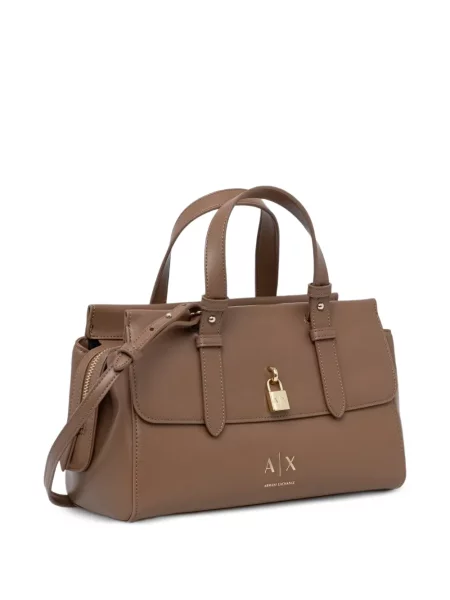Shopper kabelka Armani Exchange hnedá