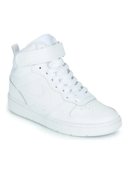 Detské topánky Nike Court Borough Mid 2 white/white/white biela