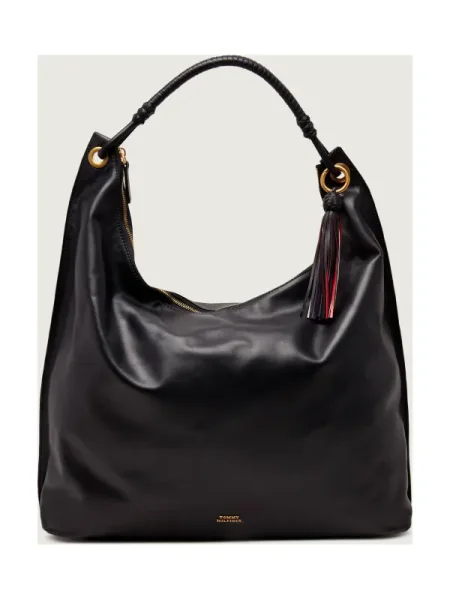 Geanta crossbody Tommy Hilfiger din piele negru
