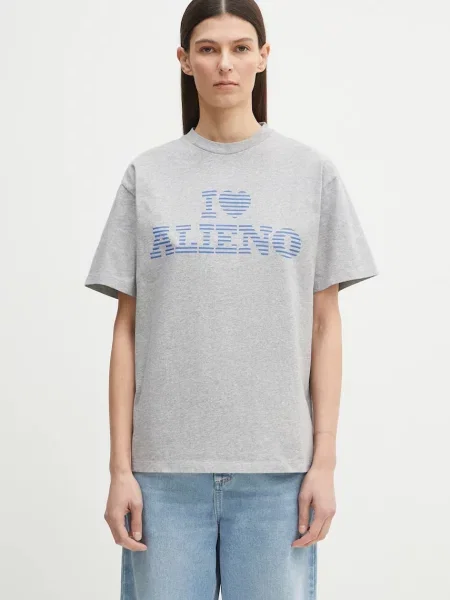 Футболка No Problemo I Heart SS Tee з принтом сірий