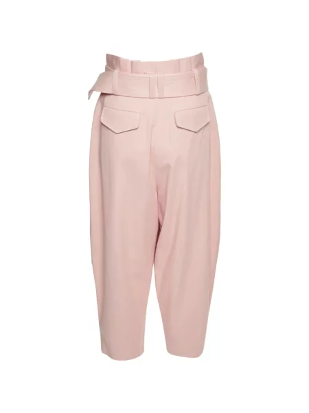 Cu centură pantaloni Zimmermann conici roz