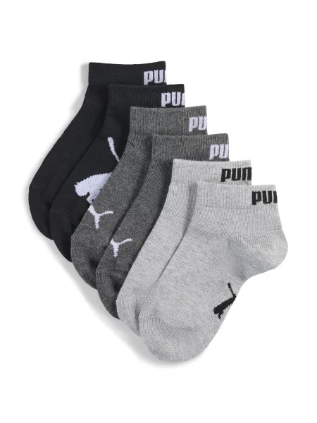 PUMA Młodzieżowe skarpety do kostek 3 pary Odzież czarny