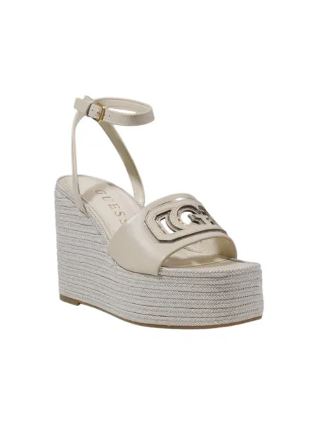 Sandali Guess s platformo bela