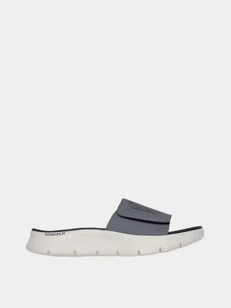 Шльопанці Skechers GO Walk Flex Sandal Sandbar штучна шкіра сірий