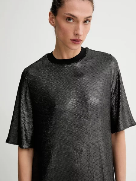 Платье миди Allsaints черное