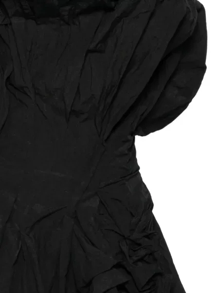 Rochie midi Magda Butrym cu volane negru