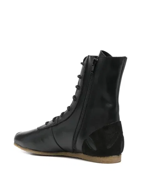 Sneakerși Stefan Cooke cu șireturi din piele negru