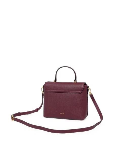 Geantă shopper Furla din piele roșu