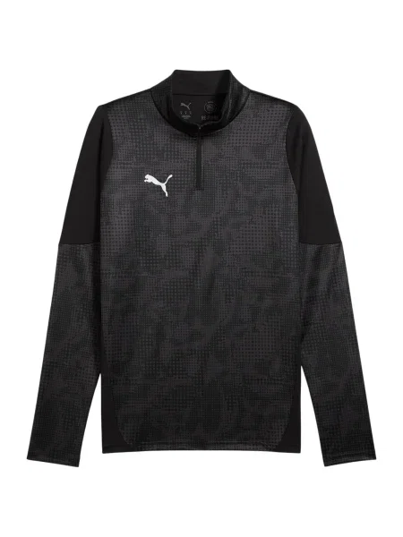 PUMA Športna majica TeamCup siva / črna bela