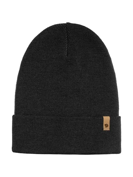 Căciulă Fjallraven tricotate clasică negru