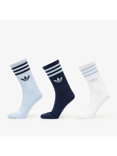 Pruhované ponožky Adidas Originals bílé